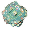 thumbnail image 2 of Letter U Circle Circle Teal Initial Alphabet Foam Coaster Set of 4, 2 of 3