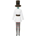 thumbnail image 6 of Couple Christmas Matching Outfits Snowman Outfits for Adult Party Performance Formal Gown Dress, 6 of 8
