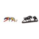 thumbnail image 1 of Escultura de animal caminando, figura decorativa, estatua de resina artesanal, estatua de escritorio adecuada para sala de estar, oficina, decoración, 1 of 8