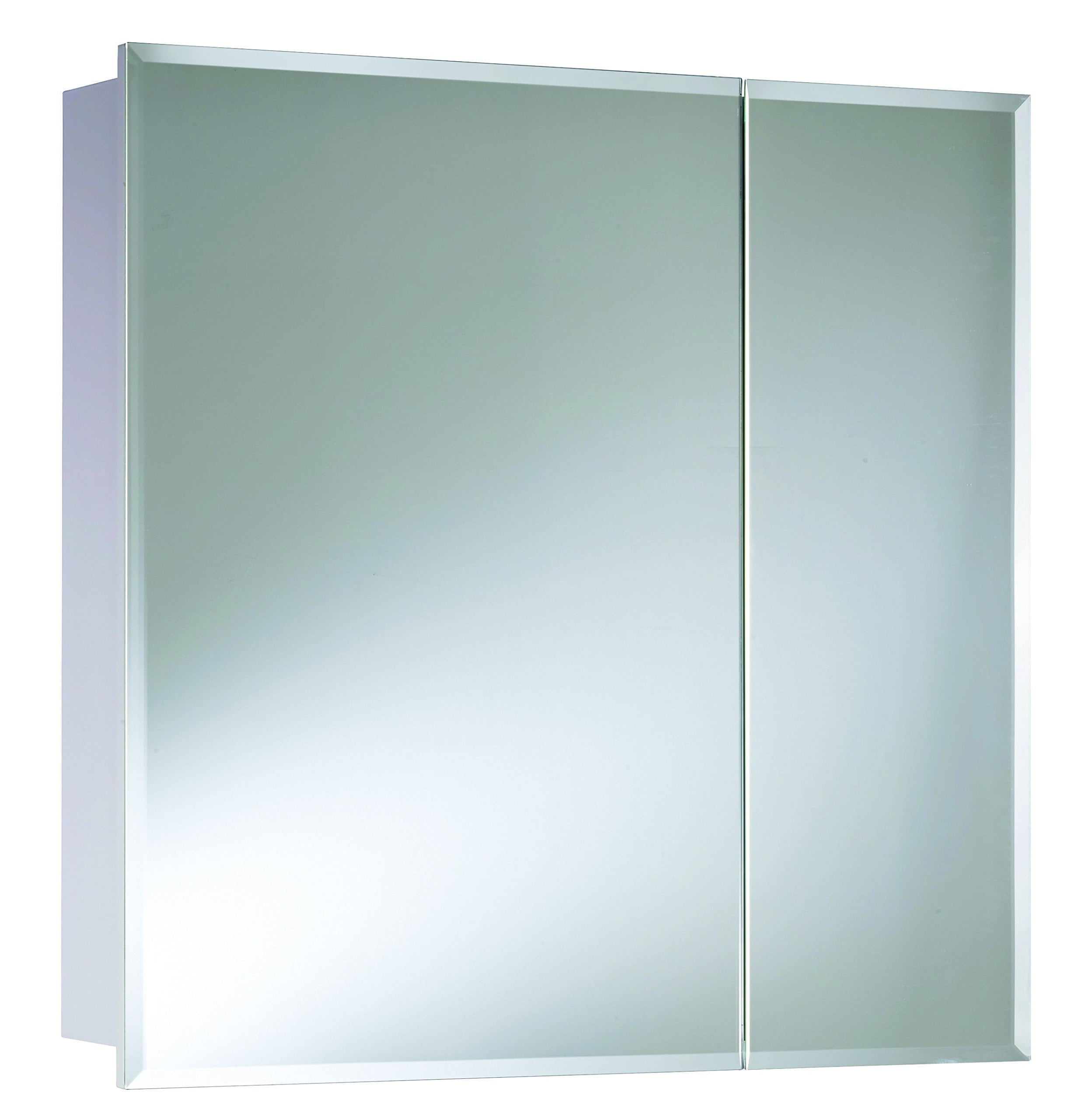 48 In X 30 In Surface Mount Tri View Beveled Mirrored Medicine