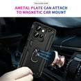 thumbnail image 5 of Compatible with Moto G 5G(2025) Protective Case,Heavy Duty Shockproof Armor Phone Case with 360° Rotating Metal Ring Holder Kickstand Military Grade Protection Rugged Cover,Black, 5 of 7