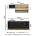 thumbnail image 3 of Cocina Integral Completa Modular Madesa Glamy 180cm MN 08, 3 of 5