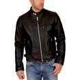 thumbnail image 2 of Men Leather Jacket Slim Fit Biker Motorcycle Genuine Black Lambskin Jacket A930, 2 of 4