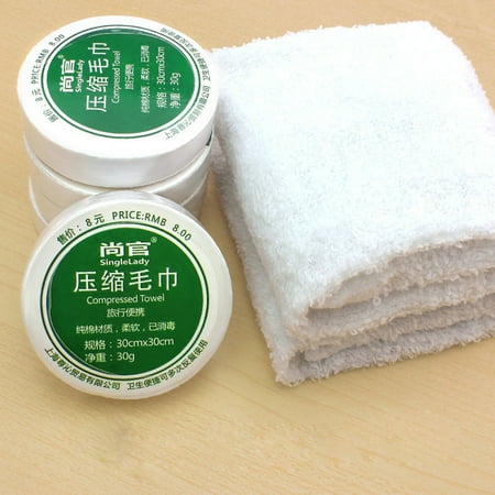 

Haykey Kitchen Towels Compressed Towel Magic Outdoor Travel Wipe Soft Cotton Expandable Just Add Cleaning Supplies