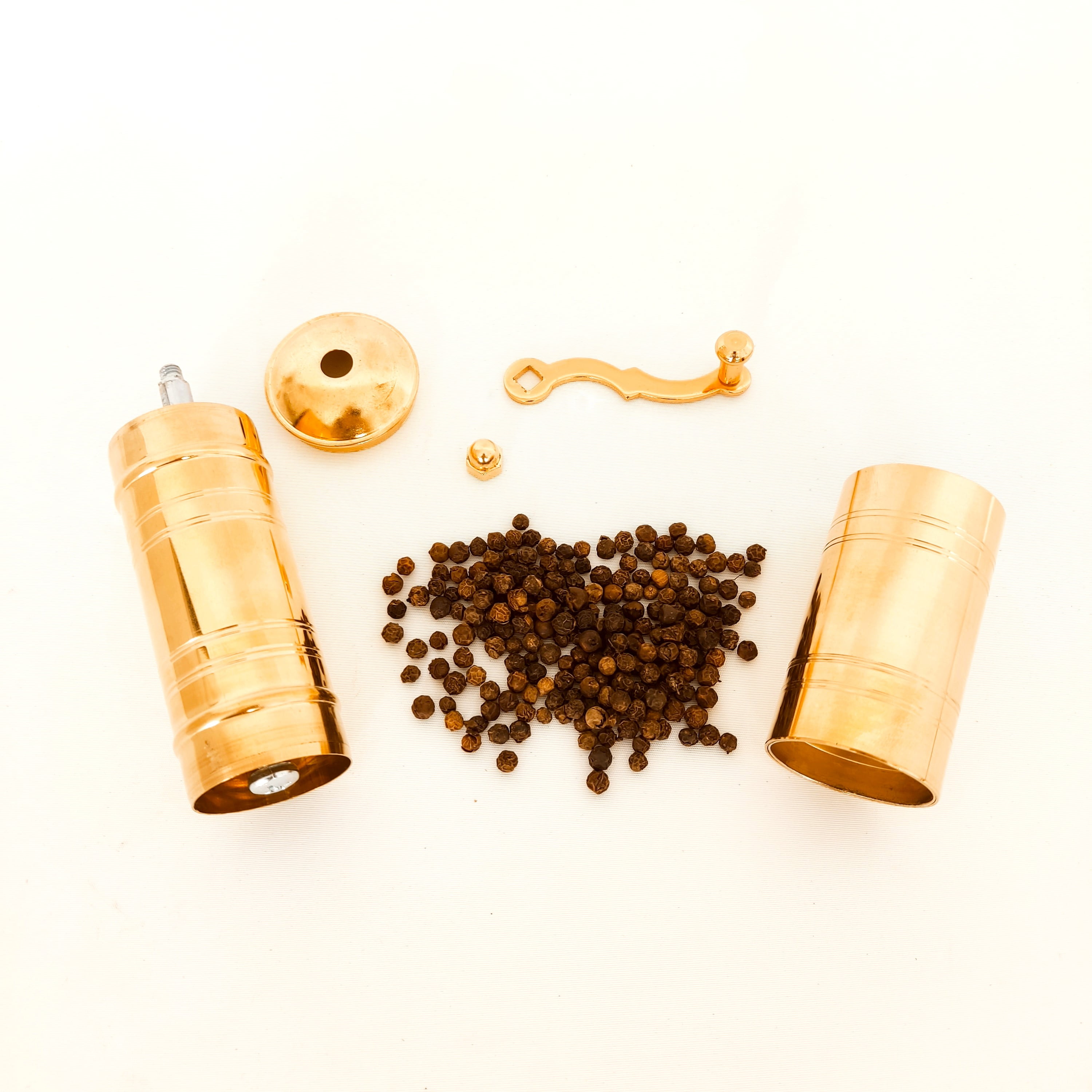 Manual Pepper Mill, Brass Mill, Handmade Grinder, Pepper Grinder