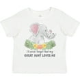 thumbnail image 3 of Inktastic I'll Never Forget That My Great Aunt Loves Me Cute Elephants Boys or Girls Toddler T-Shirt, 3 of 5