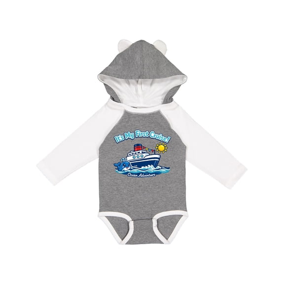 Inktastic It's My First Cruise Boys or Girls Long Sleeve Baby Bodysuit