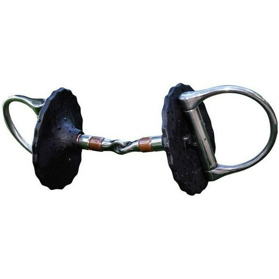 Acavallo Unisex's Black Bit Guards Pair, One Size