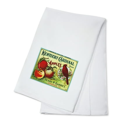 Apple Kitchen Tea Towel - Henderson, Kentucky - Kentucky Cardinal Brand Apple - Vintage Label (100% Cotton Kitchen Towel)
