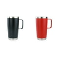 thumbnail image 1 of (Lot de 2) Rinsvye Tasse de Voiture 20Oz avec Poignée, Tasses Incassables, Tasse de Voiture Givrée, Tasse en Acier Inoxydable, Tasse à Café de Voyage Isolée avec Poignée, Gobelet à Café à Double Paroi en Acier Inoxydable sous Vide, Tasse Thermique pour Café, 1 of 9