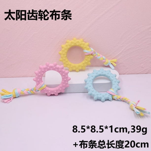 Juguetes para mascotas Material TPR Juguetes para rechinar los dientes de perro Juguetes de algodón para morder para perros pequeños y medianos Limpieza de dientes para perros