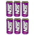 thumbnail image 2 of (2 pack) NOS High Performance Energy Drinks GT Grape (Pack of 6), 2 of 3