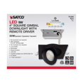 thumbnail image 6 of 9w CCT Tunable LED Direct Wire Downlight 4-in Square Remote Driver Black, 6 of 7