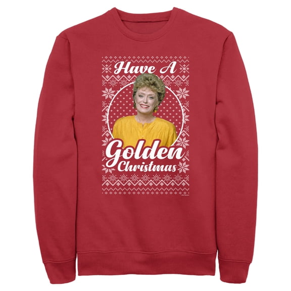 Men's The Golden Girls Ugly Christmas Blanche Portrait  Sweatshirt
