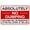 Warning Sign 4, variant on Absolutely No Dumping Violators Will Be Prosecuted Warning Sign 12 x 8 Inches - Security Metal Sign, Indoor Outdoor Business, Office, Road, Street, Home Wall