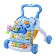 Kids Toys Piano Drum Baby Learning Walker With Sound Light 3 In 1