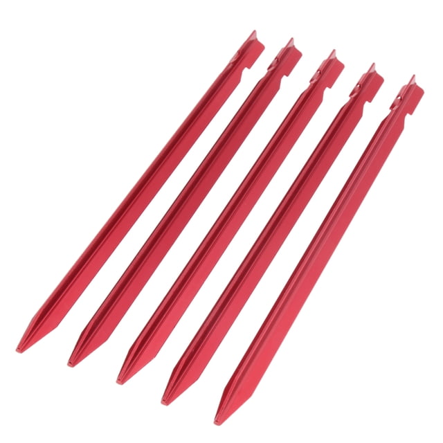 Clavijas de Tienda de Campaña 5 Piezas Aleación Rojo Sunnimix