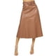 thumbnail image 1 of Falda vinipiel con cinto color Caramelo AMAD Casual para mujer talla S, 1 of 5