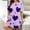 Purple, variant on ZZwxWA Women's Plus Size Dresses Valentine's Day Pajamas Casual Sleep Dress Heart Print Short Sleeve Round Neck Loungewear