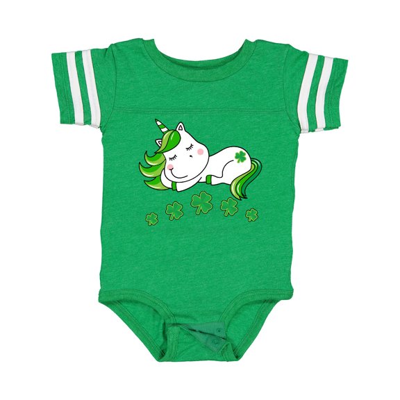 Inktastic St Patricks Day Irish Unicorn Girls Baby Bodysuit