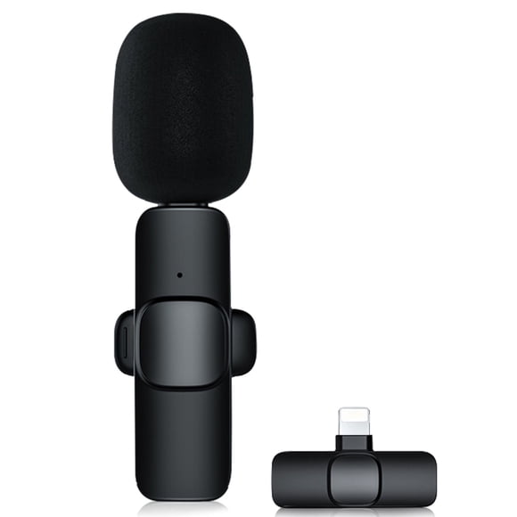 Amdohai Wireless Lavalier Microphone for Conference, Online Classes, Game,Live Show Wireless Mini Microphone Compatible with iPhone and Android
