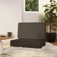 thumbnail image 1 of vidaXL Folding Floor Chair Anthracite Faux Leather, 1 of 5