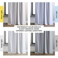thumbnail image 2 of Exclusive Fabrics  Essential Polyester Solid Blackout Curtains - Thermal Insulated Window Curtains Rod Pocket (Single Panel) 50 X 108 - Off White, 2 of 5