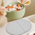 thumbnail image 4 of Silicone Placemats Heat Resistant Table Mats for Dining Tables, Non- Waterproof Placemats Heat Insulating Mats for Kitchen and Dining Room, 7.8 Inch, 4 of 5
