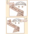 thumbnail image 2 of Birthday Sash And Tiara Rose Gold Birthday Sash Crown 40 & Fabulous Shoulder Strap And Tiara For Women, 2 of 5