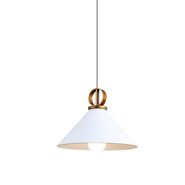 Small Industrial Metal Iron Pendant Lighting, Modern Farmhouse Pendant Light Fixture, Vintage Retro Simple Pendant Lamp for Over Kitchen Sink Dining Table Bar Entrance Bedside