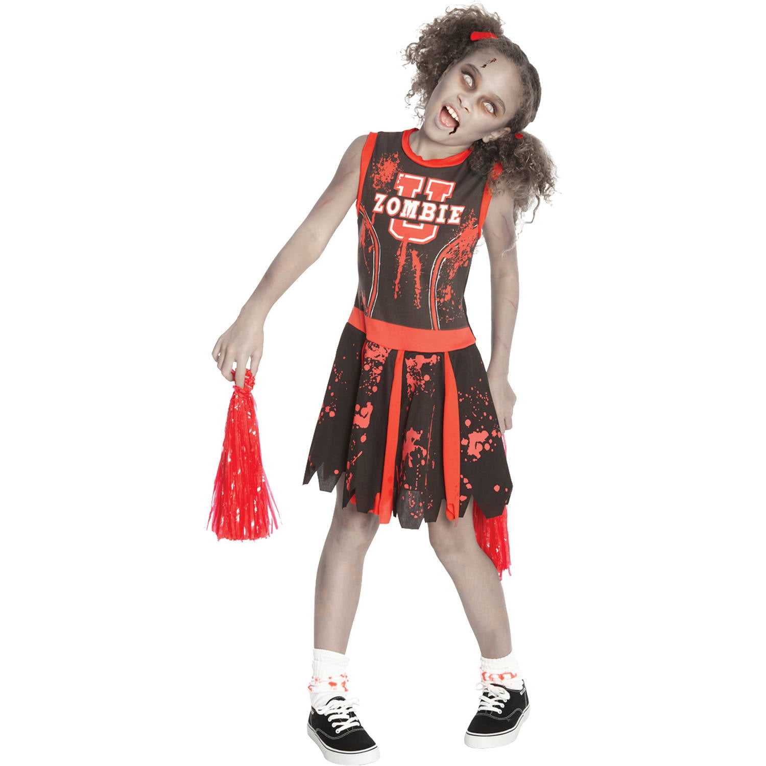 Undead Cheerleader Girls Child Halloween Costume - Walmart.com.