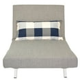 thumbnail image 2 of Cortesi Home  Grey Convertible Futon Chair, 2 of 4