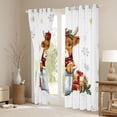 thumbnail image 3 of Homewish Cute Highland Wish Black Out Curtains,Merry Christmas Gifts Curtains Pack of 2 (42x63 Each),Rustic Western Farmhouse Bedroom Curtains For Boys Girls,Breathable Home Decor, 3 of 6