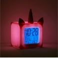thumbnail image 4 of Your Zone LED Color Changing Glitter Pink Unicorn Alarm Clock, 4 of 10