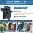 thumbnail image 4 of chapeau De Protection Solaire Homme Femme Respirant Pliables Chapeau De Randonne Avec Protection Du Cou Schage Rapide Chapeau De Pcheur Large Bor, 4 of 5
