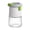 Green, variant on Tuscom Glass Quantitative Seasoning Jar with Sealing Lid, Kitchen Spice Shaker Bottle, White Condiment Container for Salt Pepper Seasonings Storage