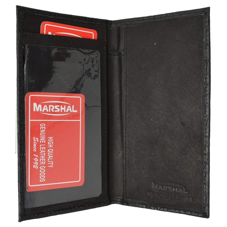 Marshal Wallet New Genuine Leather Checkbook Cover Case