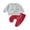 Gray, variant on Bagilaanoe 2Pcs Toddler Baby Boy Christmas Clothes Letter Print Long Sleeve Sweatshirt Tops Sweatpants 6M 12M 18M 24M 3T Kids Fall Pants Set