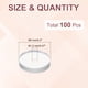 thumbnail image 2 of Uxcell 100 Pcs 5 mm Tapones de respaldo para aretes de silicona almohadillas claras, 2 of 6