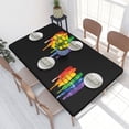 thumbnail image 2 of Table Cover Rectangular Elastic Edged Tablecloth Fit 4FT Table Cloth LGBT s, 2 of 5