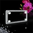 thumbnail image 4 of JR2 Premium Sparkling Crystal Motorcycle License Plate Frame with Cap (Purple), 4 of 4