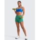 thumbnail image 3 of Shorts CRZ YOGA V con abertura de 6 cm, tiro alto, verde, talla L, 3 of 5