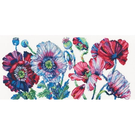 UPC: 4743348403657 | Purple Poppies M604 Counted Cross Stitch Kit