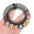 thumbnail image 5 of Stretchy Full Circle Comb Plastic Circular Hair Comb Stretchy Headband Holder for Women Girls Comb Hair Clips, 5 of 10