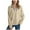 Womens Fall Clothes Khaki, variant on Womens Ribbed Knitted Thin Sweaters, Zip Up Sweatshirt for Women Fall Fashion Loose Fit Solid Color V Neck Long Sleeve Pullover