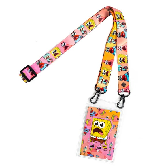 Spongebob Mask Lanyard, Printed Mask Holder