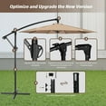 thumbnail image 4 of Simple Deluxe 10 ft Cantilever Outdoor Hanging Patio Umbrella -Tan, 4 of 16