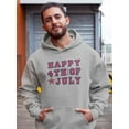 thumbnail image 2 of Happy July 4Th! Hoodie Men -Image by Shutterstock, Male Medium, 2 of 4
