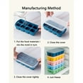 thumbnail image 6 of 1Pcs Ice Cube Tray, Easy-to-remove Silicone Ice Cream Mold with Removable Lid-Blue, 6 of 9