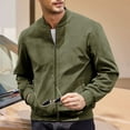 thumbnail image 7 of Alivor Men solid color zipper long sleeve pocket light fall jacket jacket S-XXXL, 7 of 7